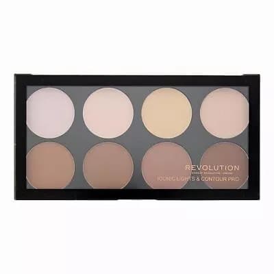 Revolution Iconic Lights & Contour Pro - Blush Palette 8 x 1.6g