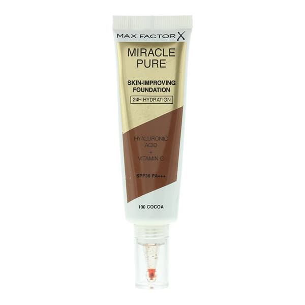 Max Factor Miracle Pure Skin Improving 24H Hydration Foundation 30ml - 100 Cocoa