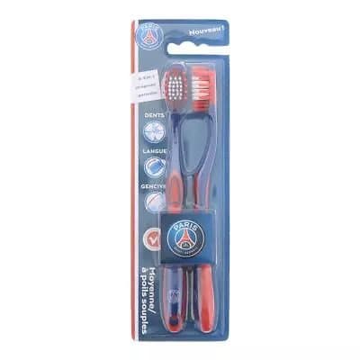 Paris Saint Germain Childrens Medium Toothbrush Pack of 2