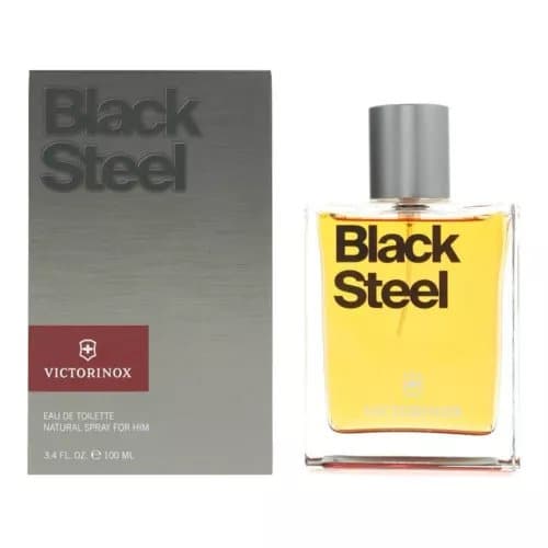 Victorinox Swiss Army Black Steel Eau de Toilette 100ml Spray For Him - NEW. EDT