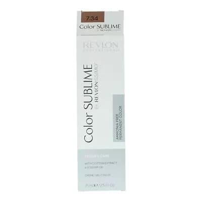Revlon Color Sublime Permanent Hair Colour 75ml - 7.34 Medium Gold Copper Blonde