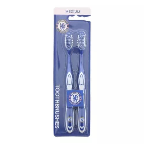 EPL Chelsea FC Childrens Medium Toothbrush Pack of 2