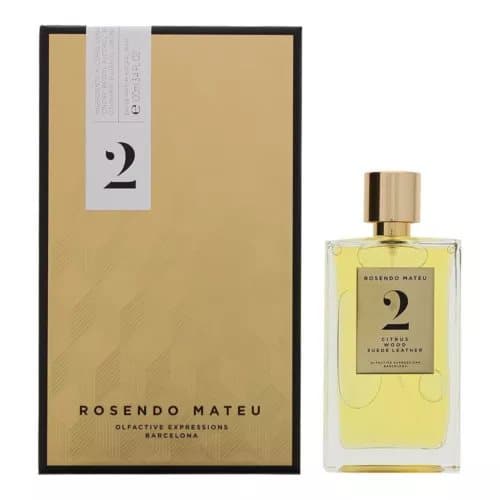 Rosendo Mateu No2 Citrus Wood Suede Leather Eau De Parfum 100ml Spray For Him