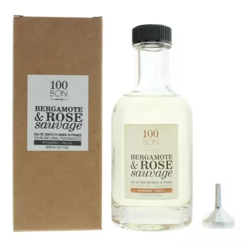 100 Bon Bergamote & Rose Sauvage Eau de Parfum 200ml Refill Unisex