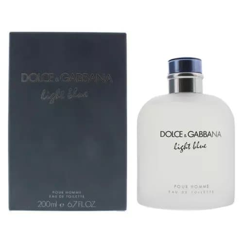 Dolce & Gabbana Light Blue Pour Homme Eau de Toilette 200ml Spray For Him - NEW.
