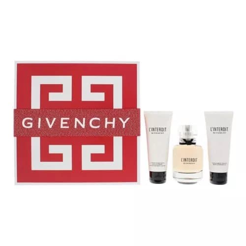 Givenchy L’Interdit Eau de Parfum 80ml, Body Lotion 75ml & Shower Oil 75ml Set