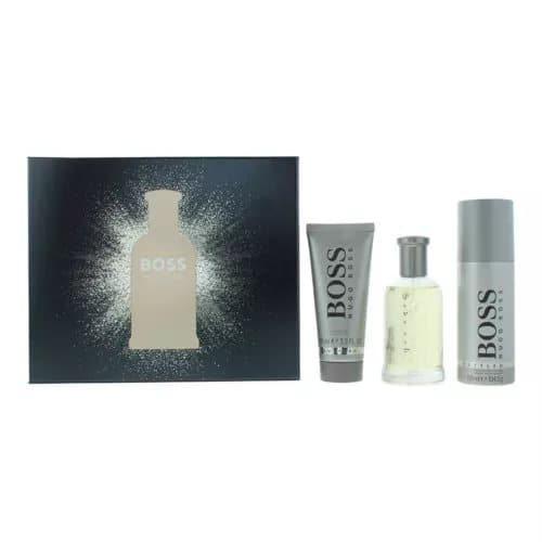 Hugo Boss Bottled Eau de Toilette 100ml, Shower Gel + Deodorant Spray Gift Set