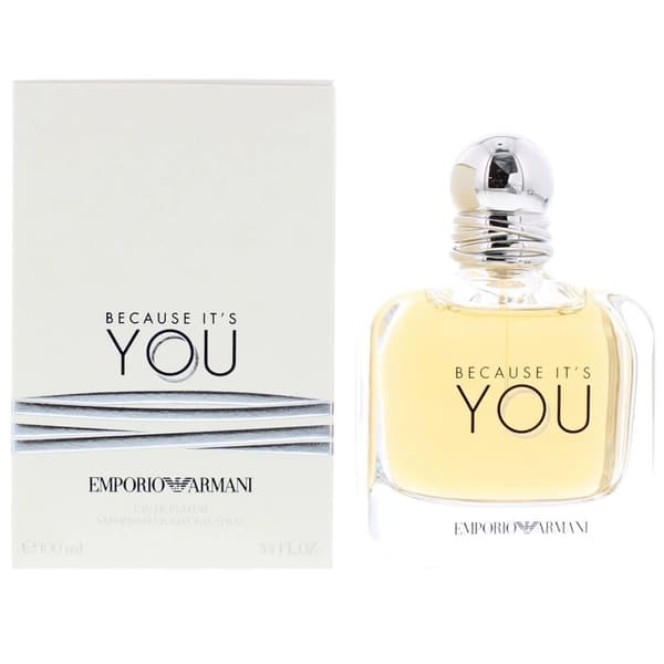 Emporio Armani Because It’s You Eau de Parfum 100ml Spray Women’s - NEW. EDP