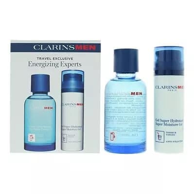 Clarins Men Energizing Experts Gift Set Aftershave Energizer + SuperMoisture Gel