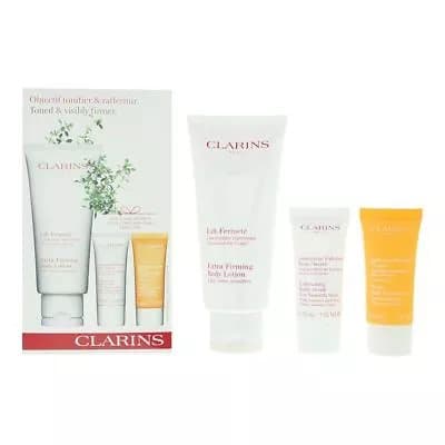 Clarins Toned & Visibly Firmer Gift Set Body Lotion 200ml, Body Scrub 30ml