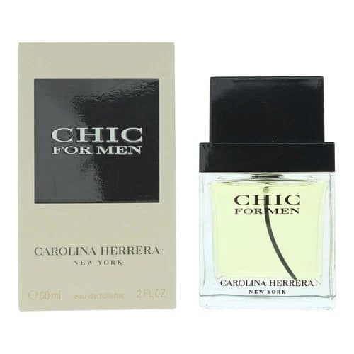 Carolina Herrera Chic For Men Eau de Toilette 60ml Spray NEW. Mens - EDT For Him