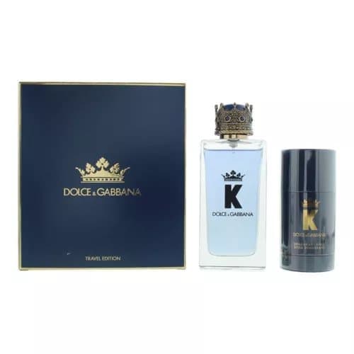 Dolce & Gabbana K Eau de Toilette 100ml & Deodorant Stick 75g Gift Set For Him