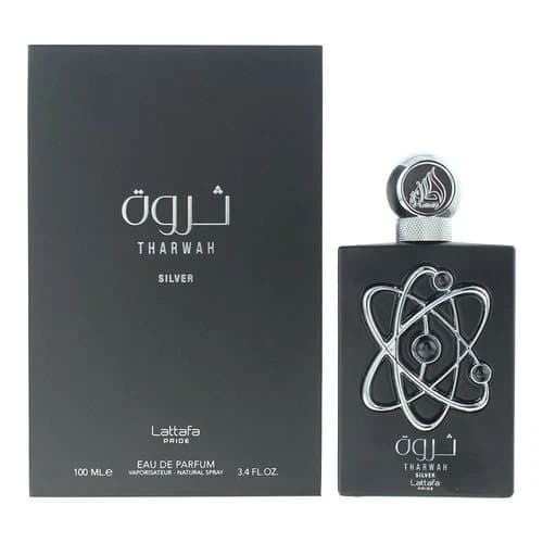 Lattafa Pride Tharwah Silver Eau de Parfum 100ml Spray for Him