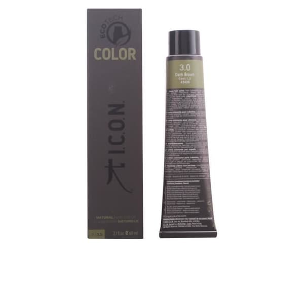 Eau de toilette I.c.o.n. ECOTECH COLOR naturlig färg #3.0 mörkbrun 60 ml Unisex