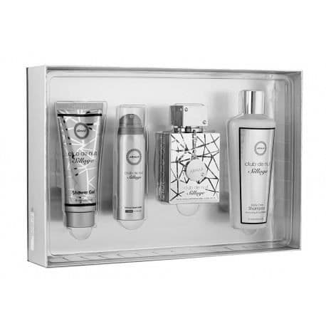 ARMAF CLUB DE NUIT SILLAGE EDT 105 ML + DEO 50 ML + S/G 100 ML + SCHAMPOO 250 ML