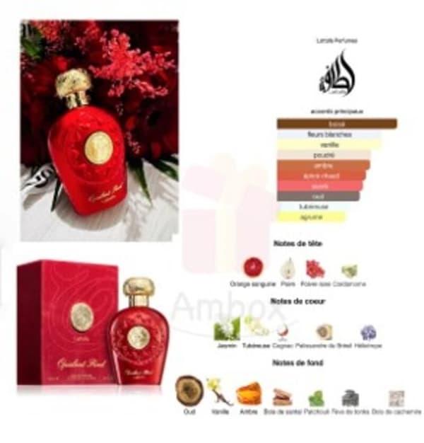 Unisex parfym Lattafa EDP Opulent Red (100 ml)