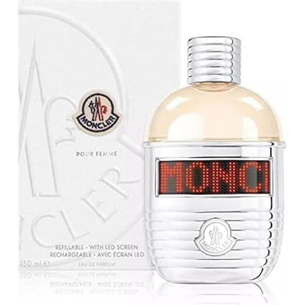 MONCLER Parfym - Eau De Parfum Spray (Refillable + LED Display) 5 oz - Dam - Orientalisk - Amber - Gourmet