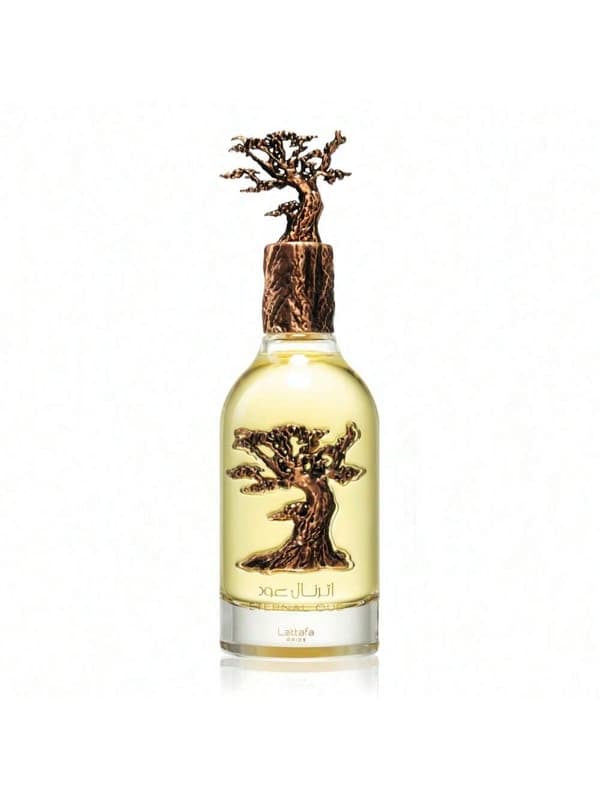 LATTAFA Eternal Oud Eau de Parfum, Unisex, Fängslande Amberdoft, Elegant Blomsterhjärta