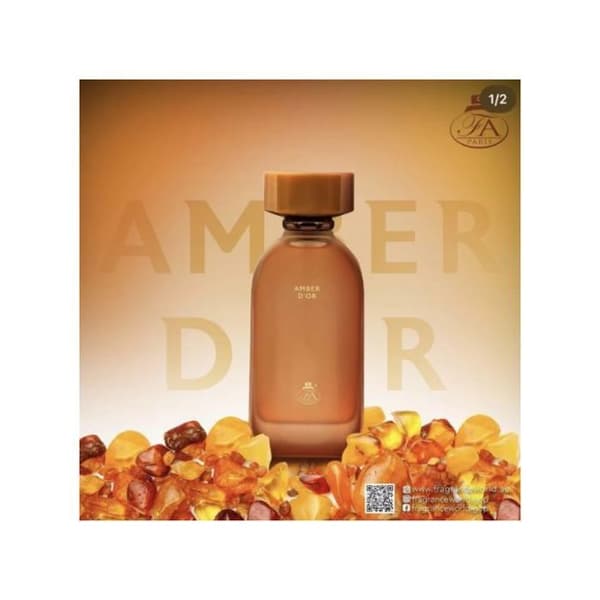 Fragrance World Parfum Amber D’or 100ml EDP Mixet 100ml