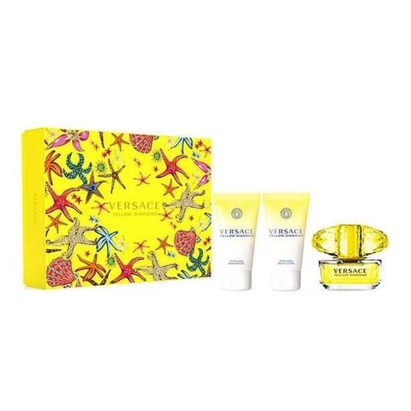 VERSACE YELLOW DIAMOND EDT 50 ML + B/L 50 ML + S/G 50 ML SET REGALO