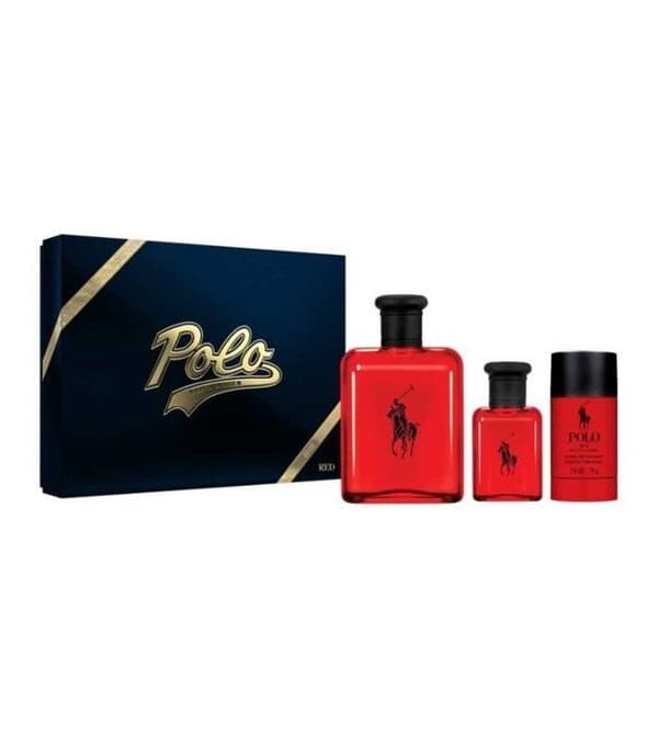 Ralph Lauren Polo Röd Eau de Toilette 125Ml + 40Ml + Alkoholfri deodorant 75Gr
