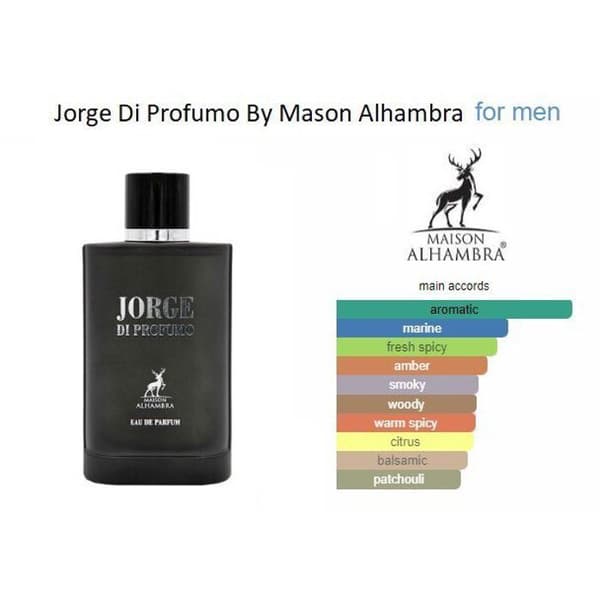 Jorge Di Profumo By Maison Alhambra Pour Homme Eau De Parfum 100ml –