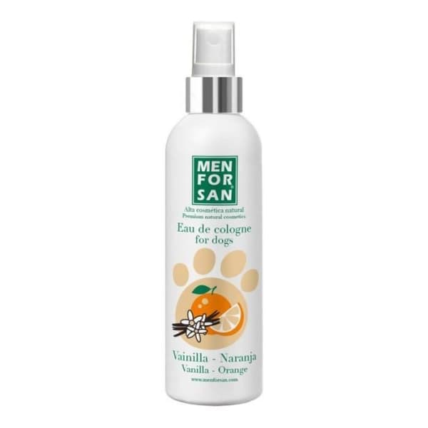 Menforsan Eau de Toilette för hundar vanilj och apelsin 125ml, deodoranteffekt, söt, fruktig och långvarig doft -
