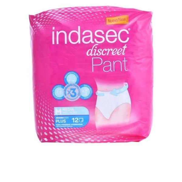 Eau de toilette Indasec PANT PLUS talla mediana 12 uts Kvinna