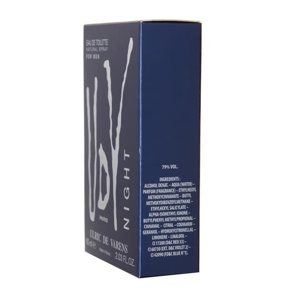 Eau de Toilette - ULRIC DE VARENS - Night - 60ml - För män - Intensiv parfym
