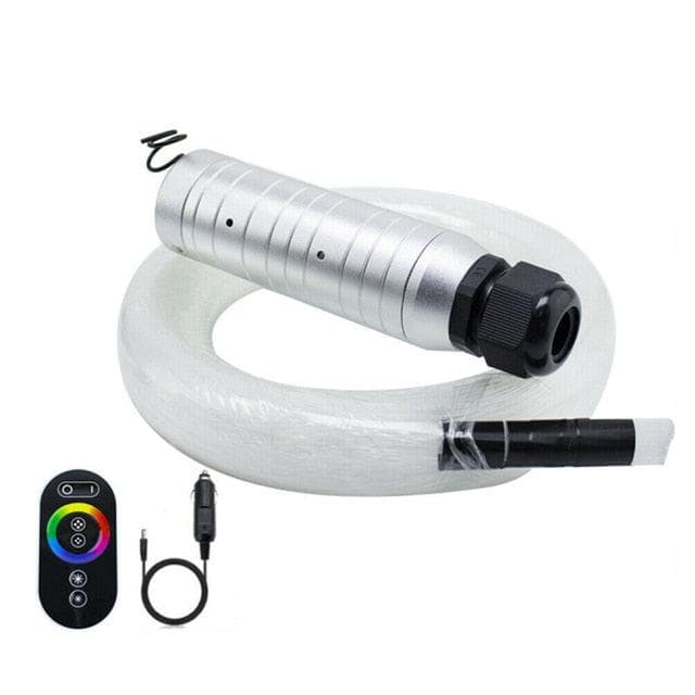 Invändig belysning för bilar - Strålande lampor - Optisk fiberprojektor - RGB-belysning - 6W - 12V - Med fjärrkontroll