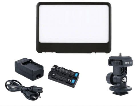Falcon Eyes Soft LED lamp set + battery DV-80SL-K2