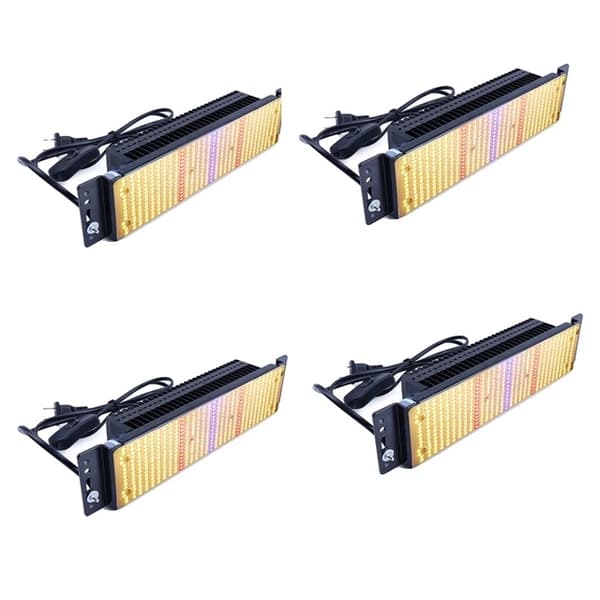 LED-växtlampa, Fullt spektrum, Hydroponik, 10 st 4pcs