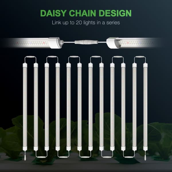 Mars Hydro LED Kasvivalo, Korkea Tehokkuus 80W, Täysi Spektrin Peitto, Daisy Chain -toiminto