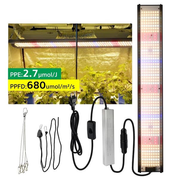 85W LED Vækstlys, Fuldspektrum, Justerbar Højde,85W, EU -stik