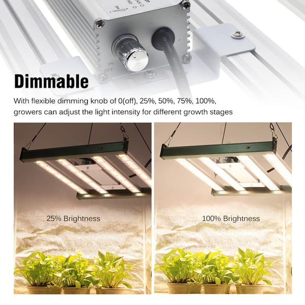 Fuldspektret LED Vækstlys, 120W Effekt, Dæmpbar Funktion,120W