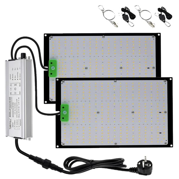 Fullspektrum LED-växtbelysning, dimbar, justerbara UV-lägen,240W