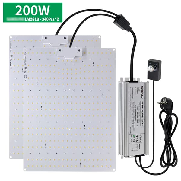 LED Vækstlys, Fuldspektrumlys, Dæmpbar Betjening,200W