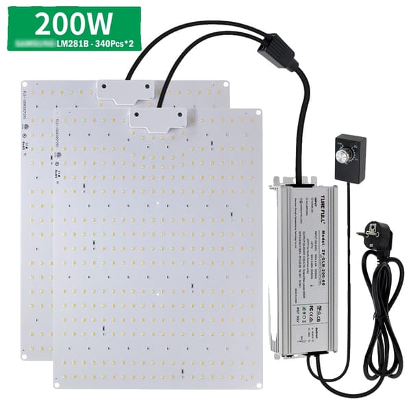 LED Vækstlys, Fuldspektrumlys, Dæmpbar Betjening,200W