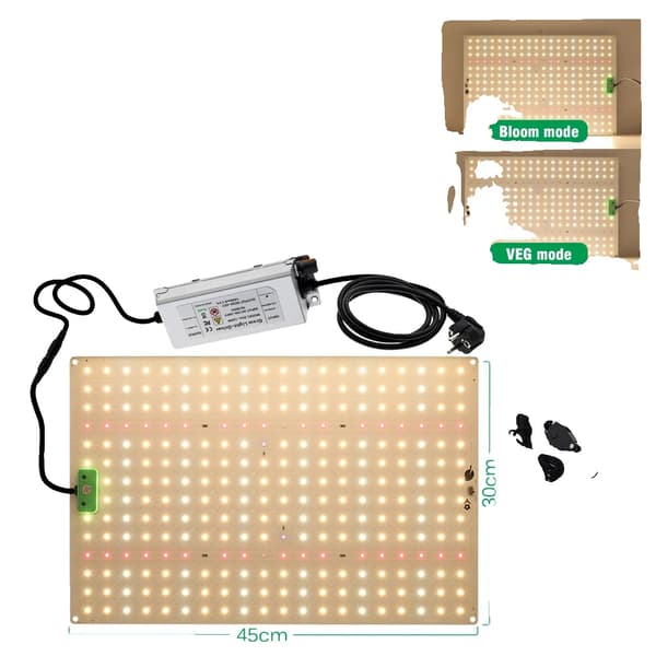 Fullspektrum LED-växtljus, 3000K/5000K färgspektrum, dimbar prestanda,QBK1200Plus