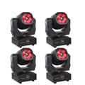Miniatyrbillede 1 af 2: LED Moving Head Lys, RGBW Farveblanding, DMX Tilstande, 4PCS 6x15w, EU-stik