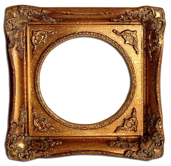 20x20 cm eller 8x8 tum, fotoram i guld