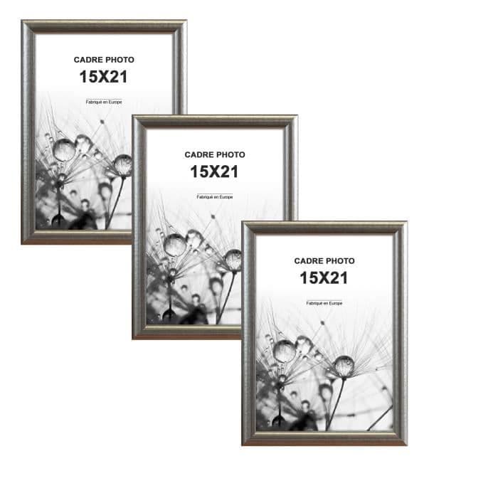 MODENA Lot med 3 fotoramar 15x21 cm Silver ...