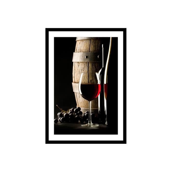 Indrammet plakat 40x60cm - Sort