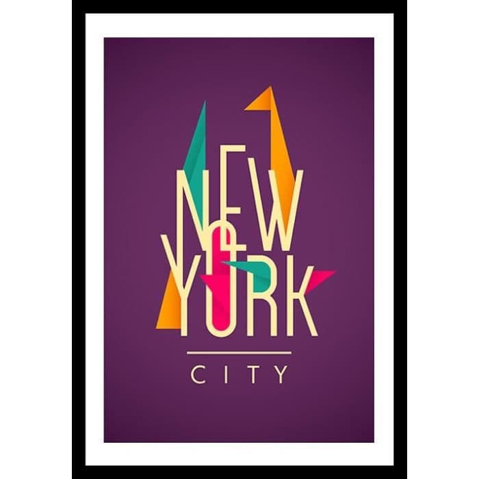 NY Indrammet plakat 40x60cm - New York City