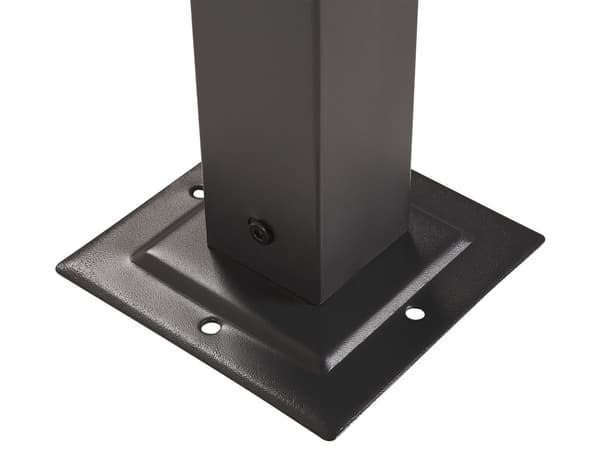 Puutarhakatos beige 310 x 215 x 310 cm teräs polyesteri LED-valot säädettävä aurinkopaneeli moderni
