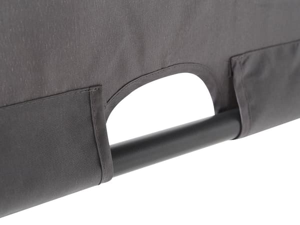 Pergola grå polyester stål 310 x 310 cm solcellebelysning LED-lys