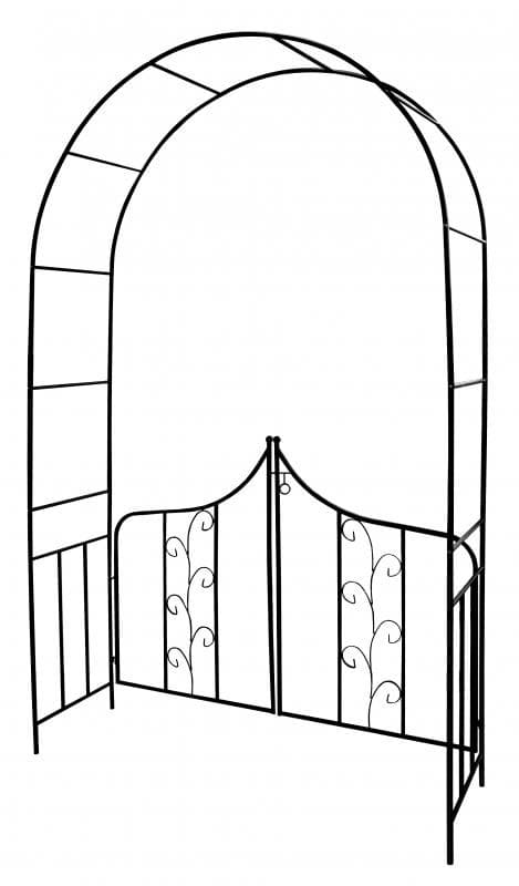 Garden Line - rosenbue metal - stald - 138x40x240 cm
