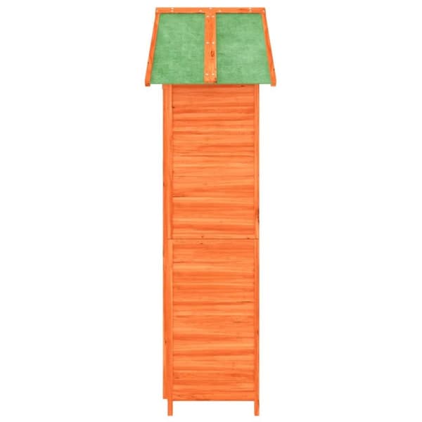 vidaXL Hageredskapsbod brun 89x52,5x175 cm heltre furu