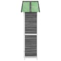 Miniatyrbillede 6 af 9: vidaXL redskabsskur til haven 89x52,5x175 cm massivt fyrretræ grå