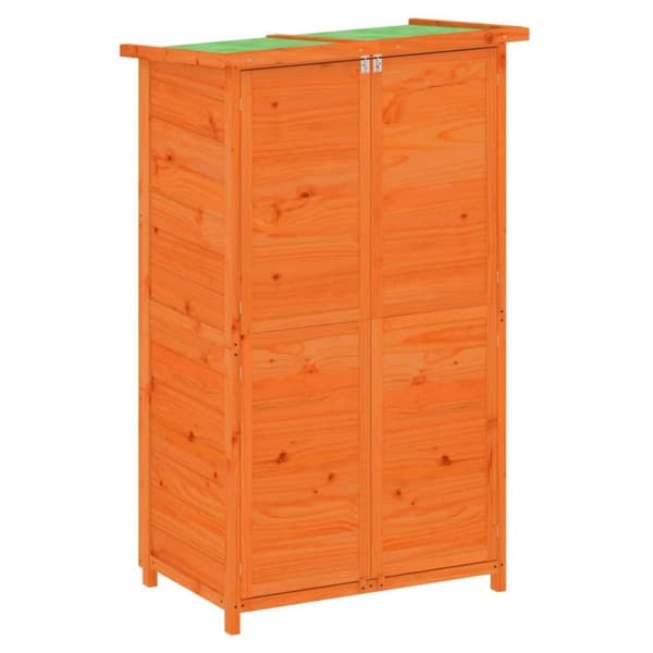 vidaXL redskabsskur til haven 83x57x140 cm massivt fyrretræ